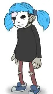 ai character:  sally face background