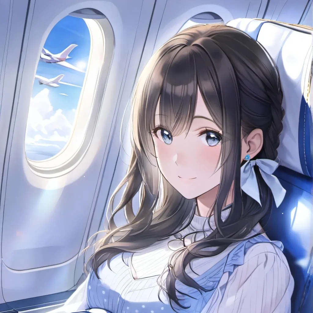 chat with ai character: pregnant on plane 