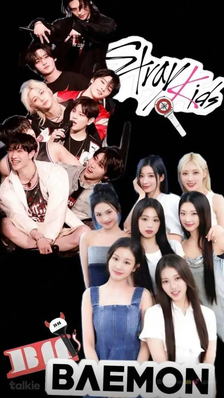ai character: BAEMON × SKZ background