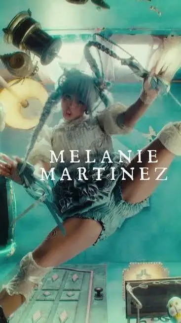 ai character: Melanie Martinez  background