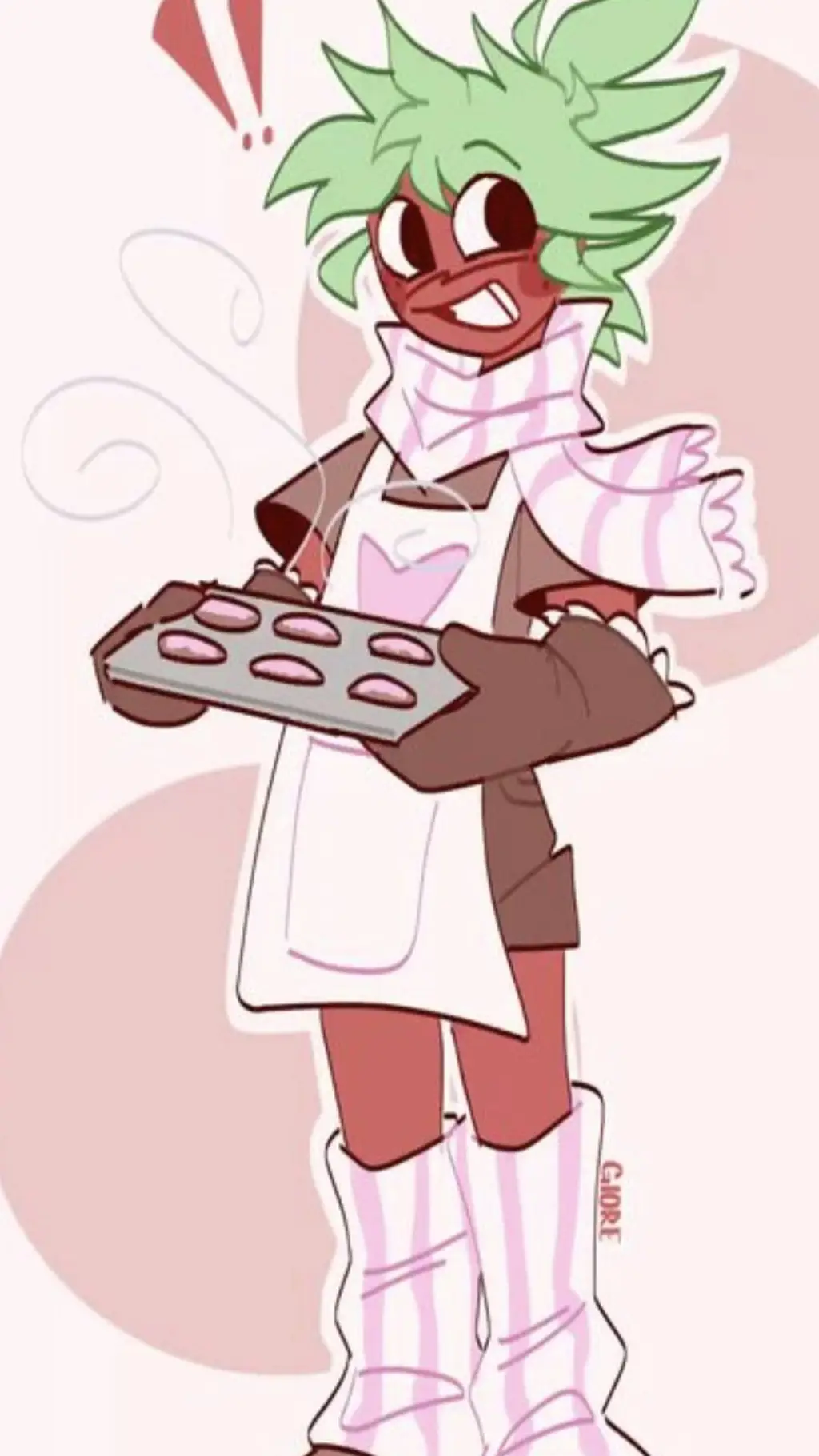 ai character: sprout/🍓 background