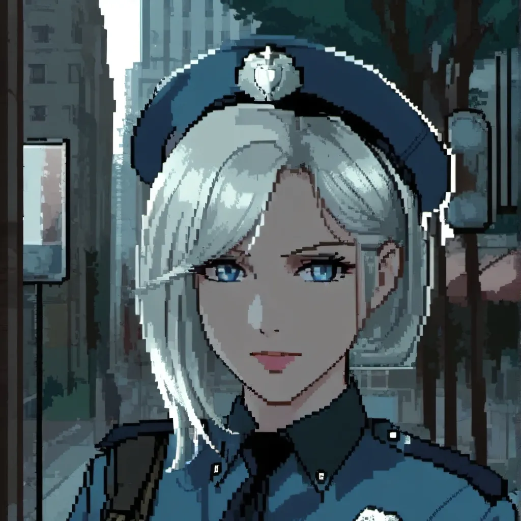 chat with ai character: chica policía 