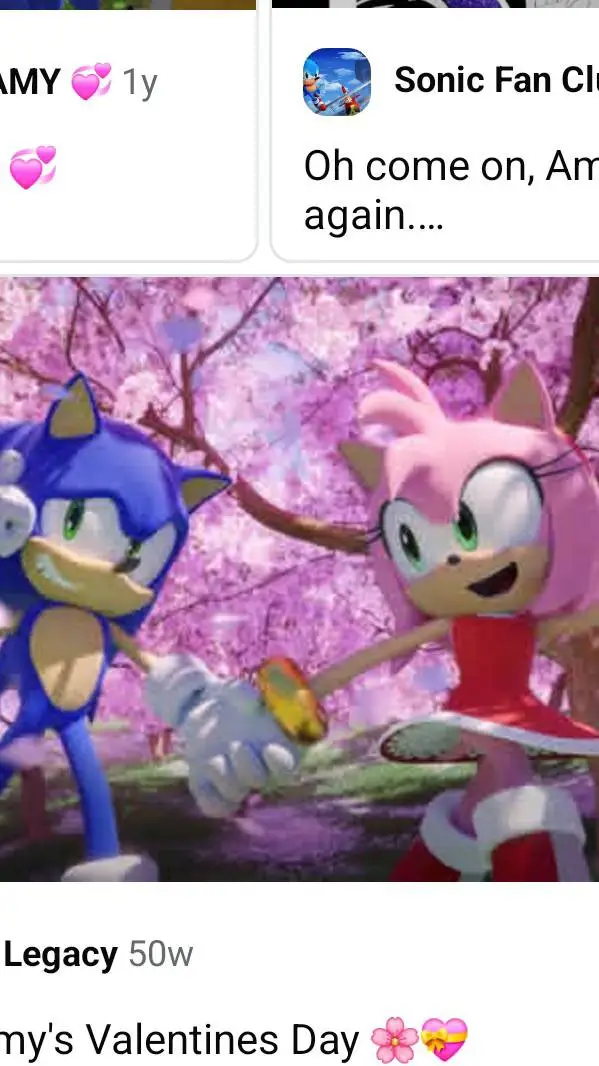 ai character: sonic X amy  background