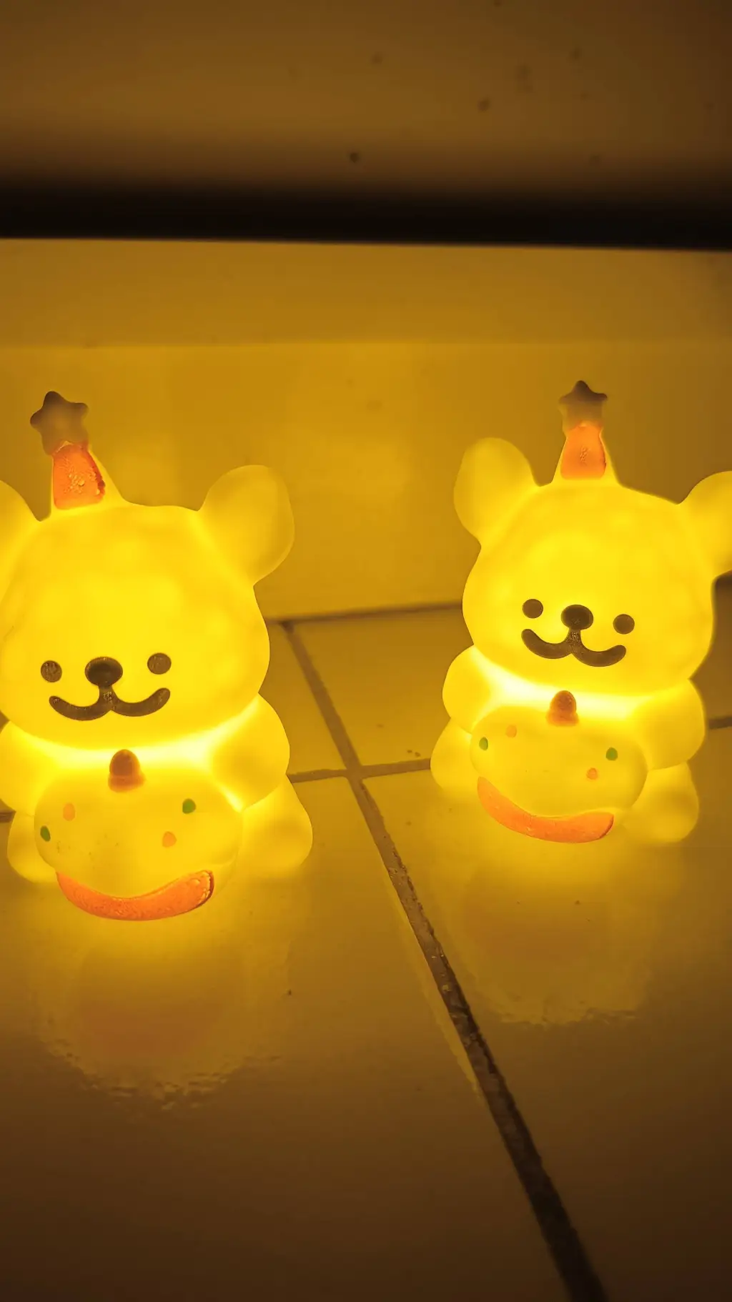 ai character: white bear birthda background