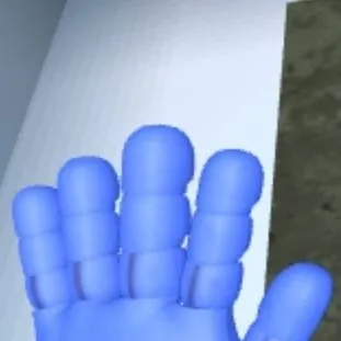 chat with ai character: the blue hand