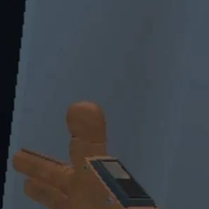 chat with ai character: gun hand