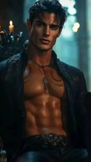 ai character: Xavier Dark background