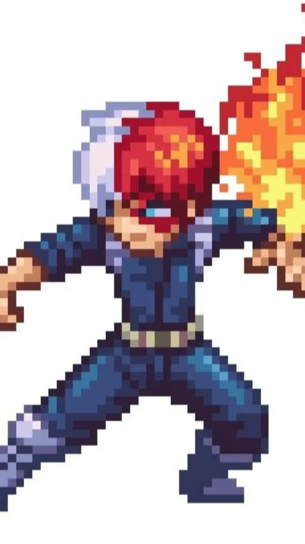 ai character: Shoto Todoroki  background