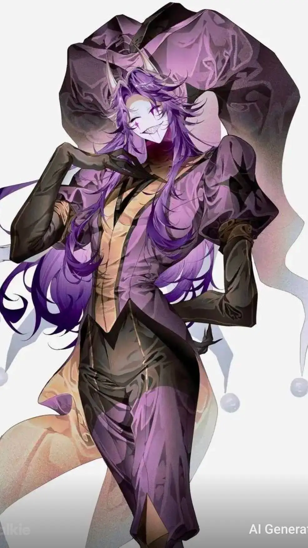 ai character: jester horror au background