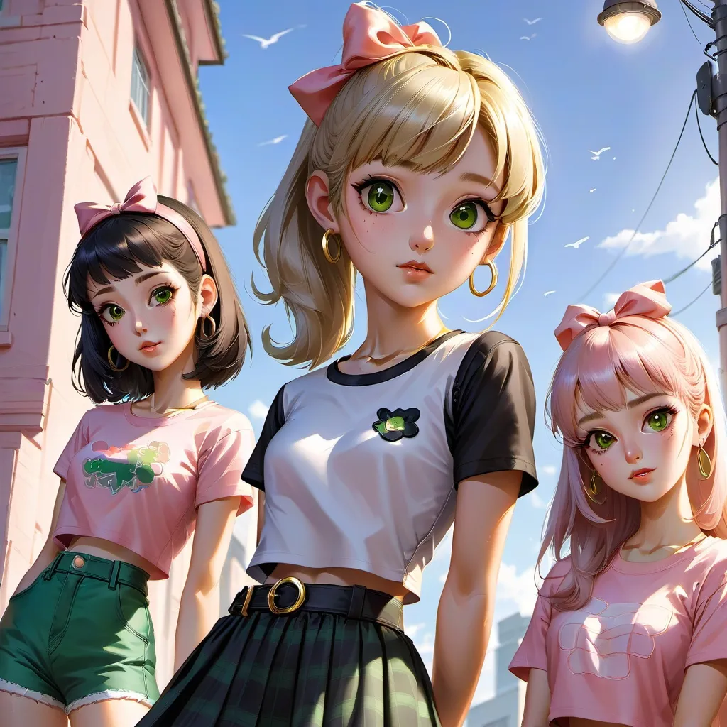 chat with ai character: 4 девочки