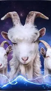 ai character: 3 cool goats background