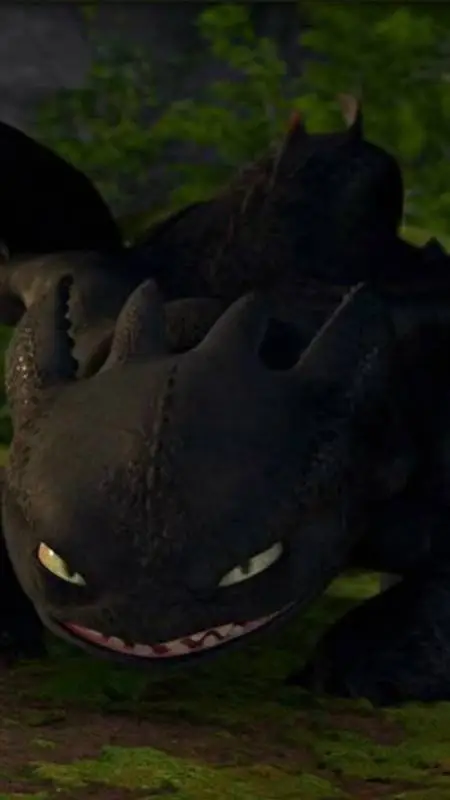 ai character: toothless  background