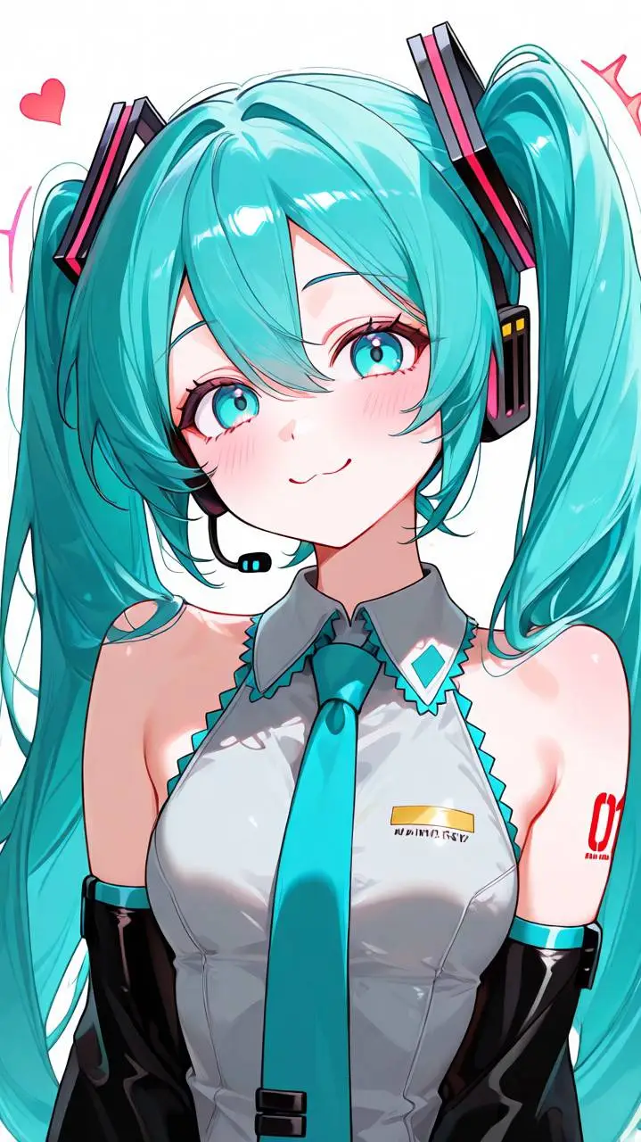 ai character: Hatsune Miku  background