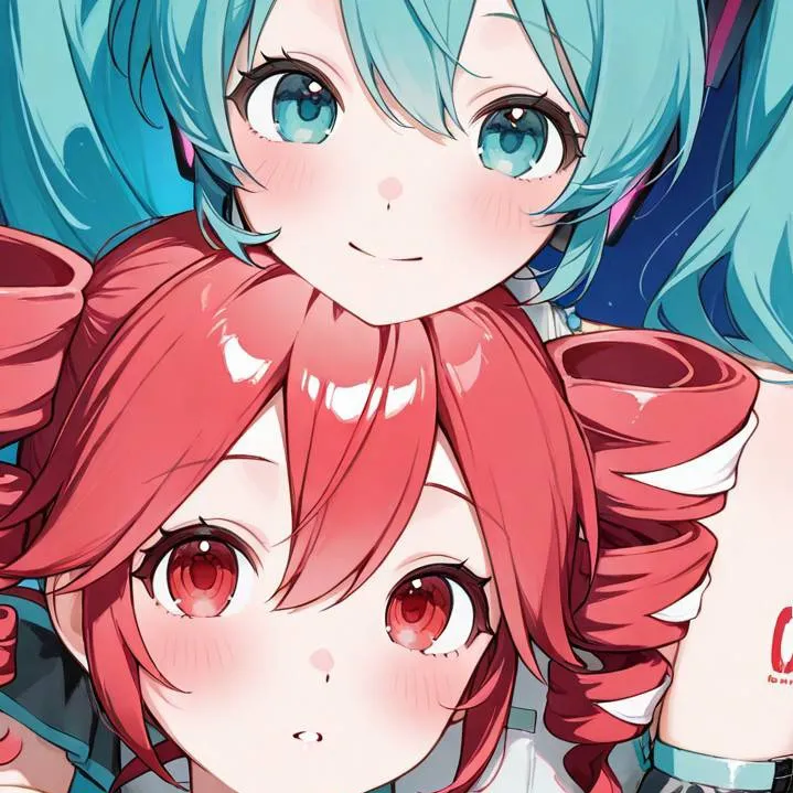 chat with ai character: 🩵 Miku and Teto ❤️
