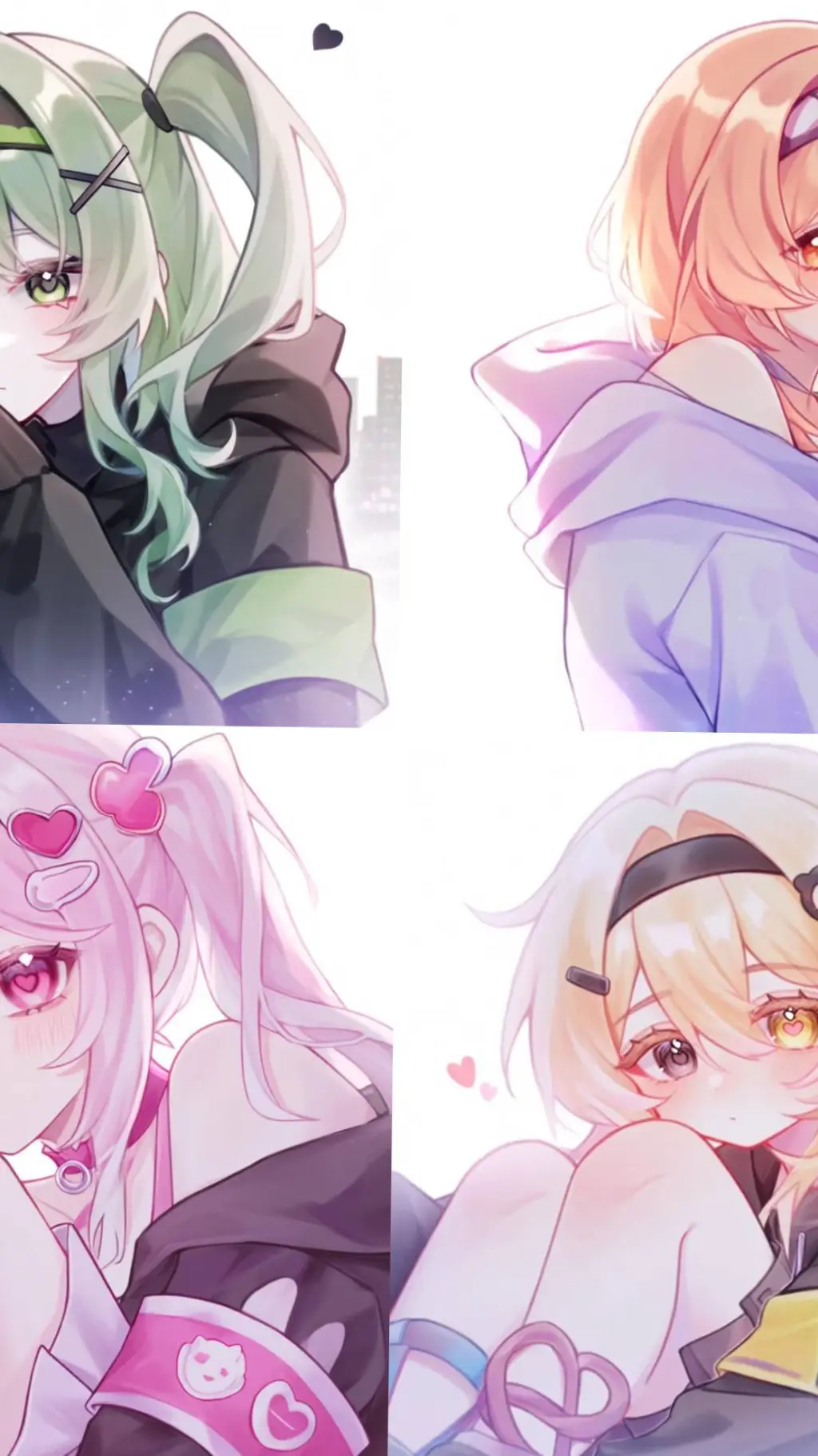 ai character: AetherCore Sisters background