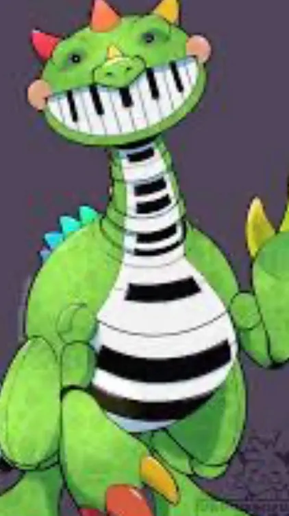 ai character: Pianosaurus ￼ ￼ background
