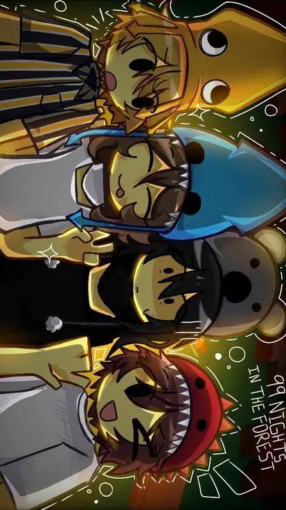 ai character: 99 in the forest background