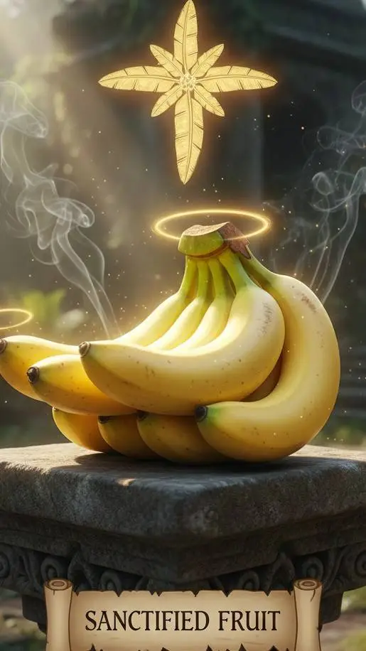 ai character: banana background