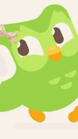 ai character: Preppy Duolingo  background
