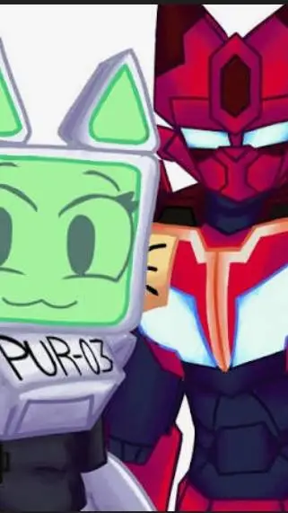 ai character: PUR 03 X Robott2 background