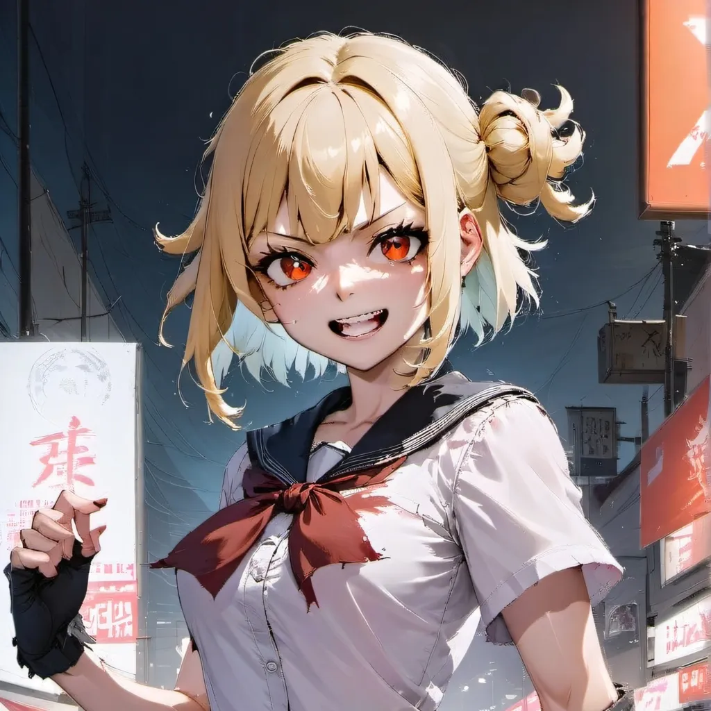chat with ai character: himiko toga