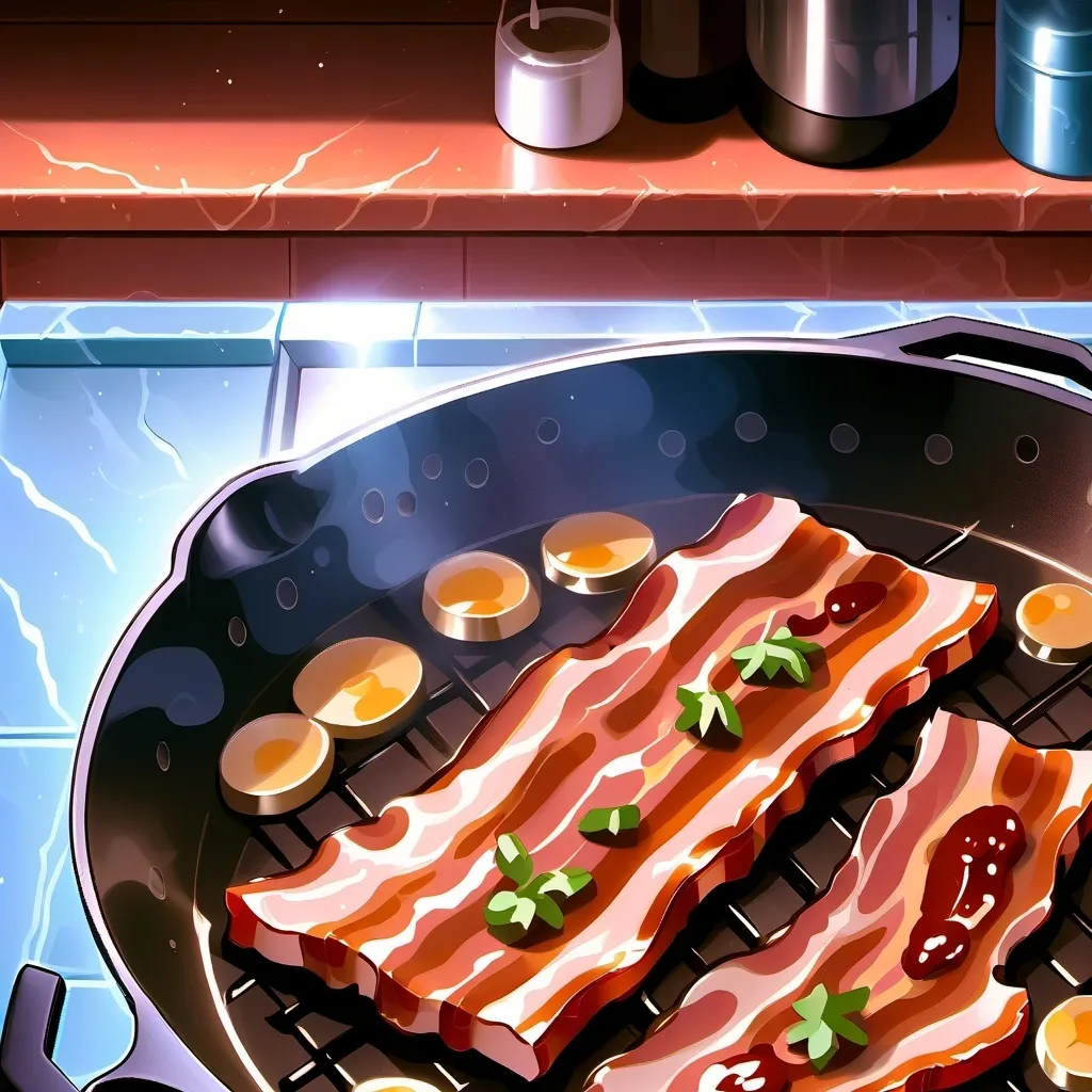 chat with ai character: bacon in the kitch