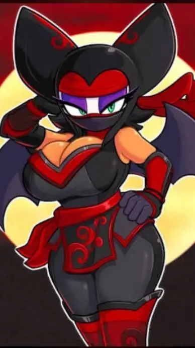 ai character: kunoichi rouge background