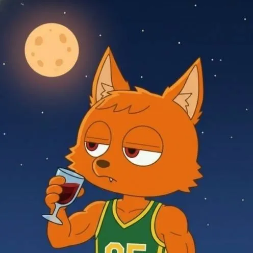 chat with ai character: Orange the wolf