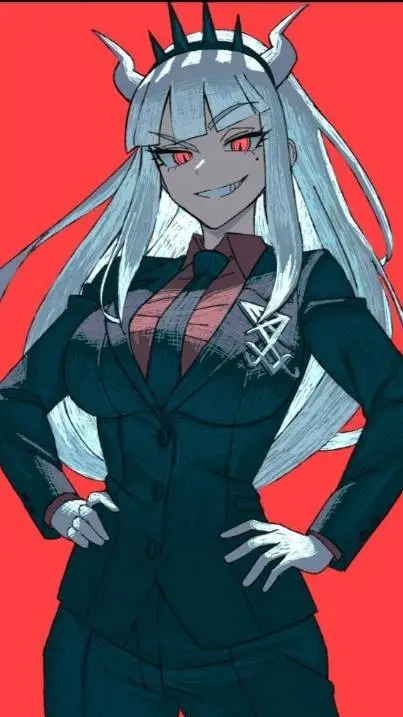 ai character: Lucifer(Helltaker) background