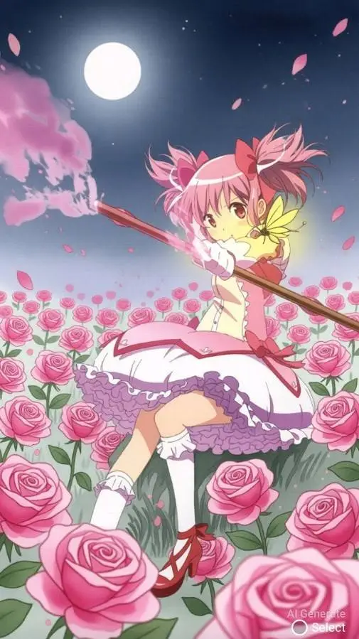 ai character: Madoka Kaname background