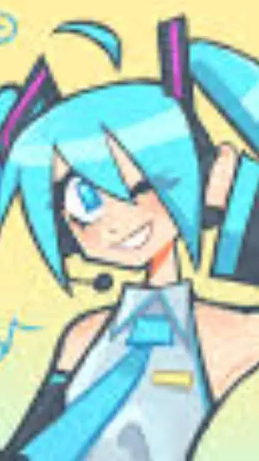 ai character: miku  background