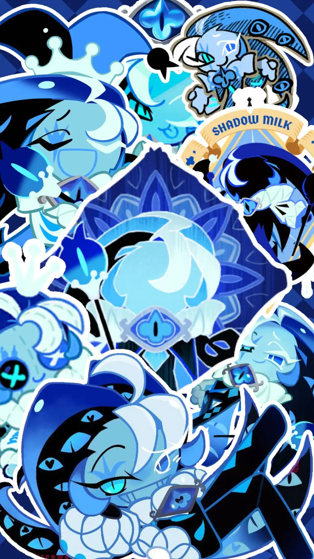 ai character: Shadow Milk Cookie background