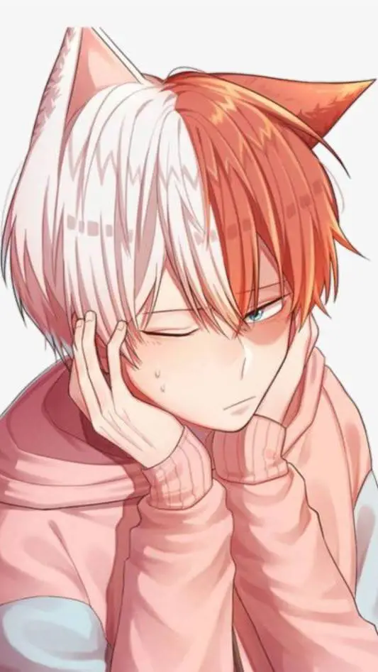 ai character: werewolf todoroki  background