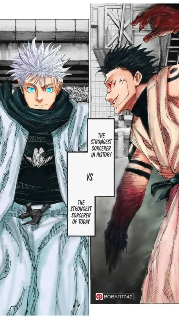 ai character: Gojo vs Sukuna  background