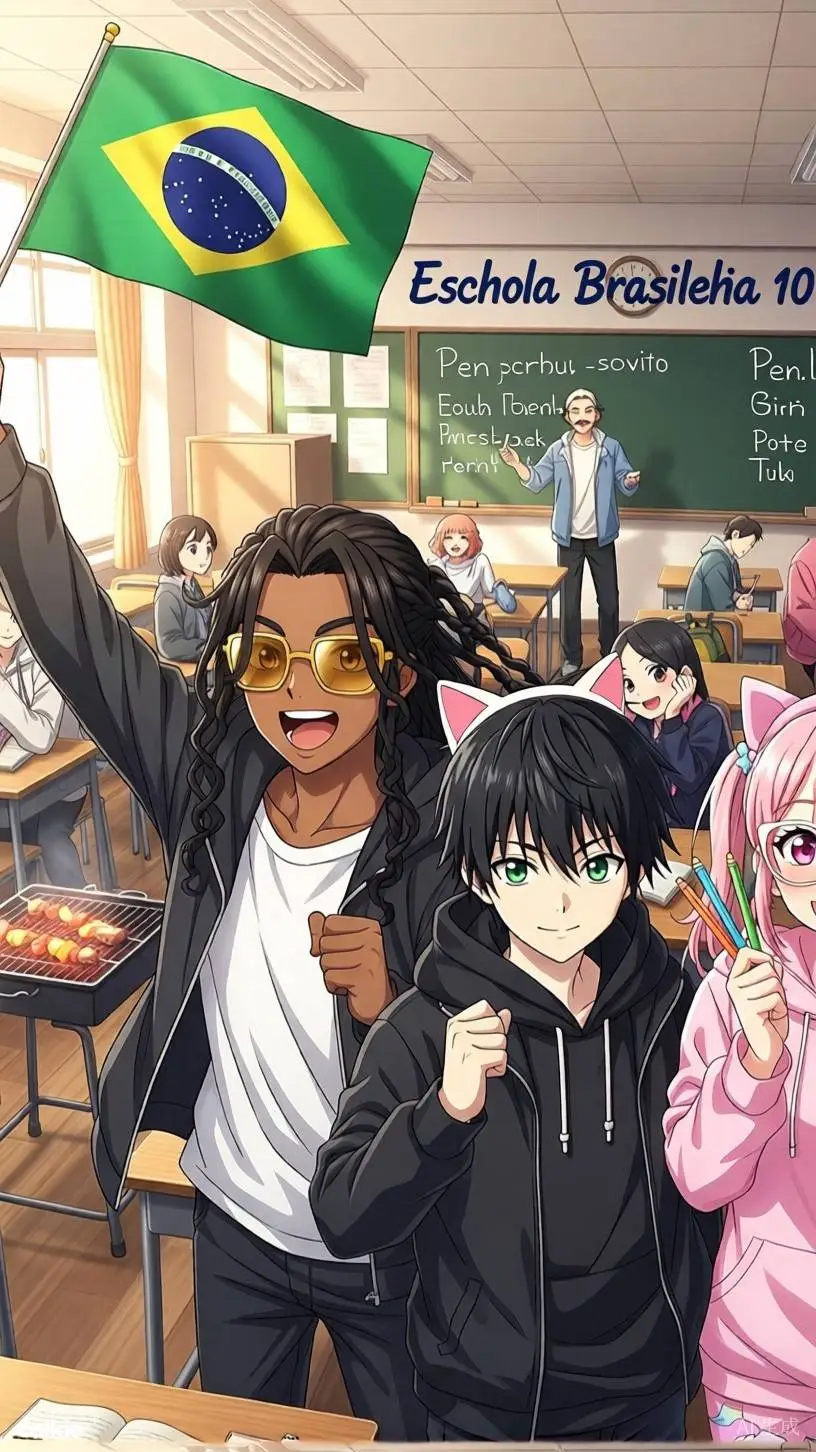 ai character: escola BR 2 background