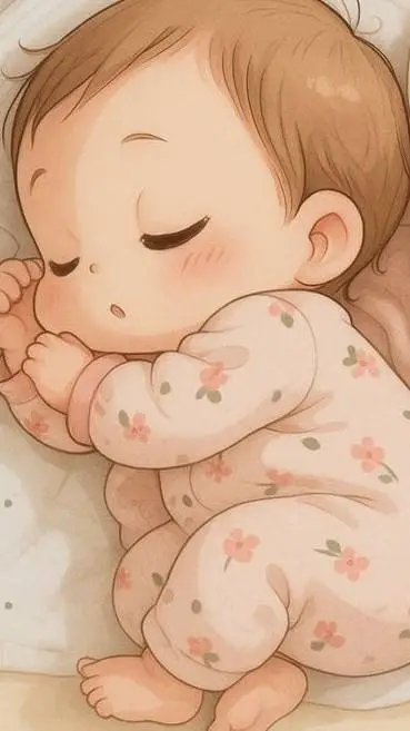 ai character:  bebé  background