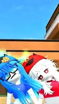 ai character: cely x miry💙❤️ background