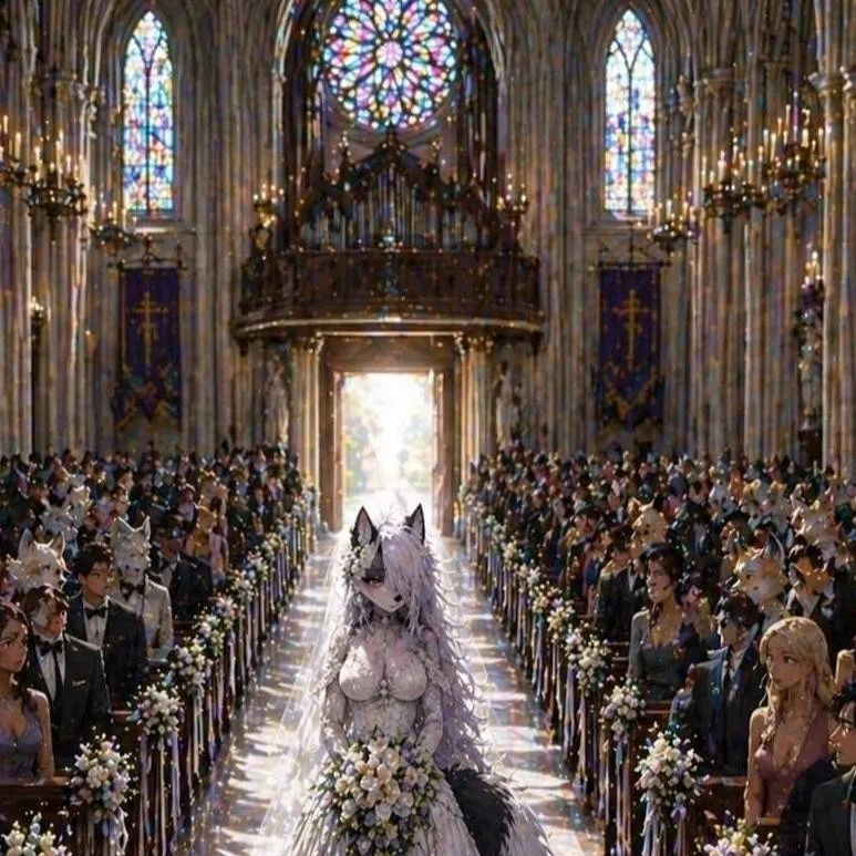chat with ai character: loona(wedding day)