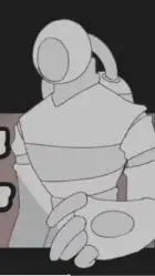 ai character: white imposter  background
