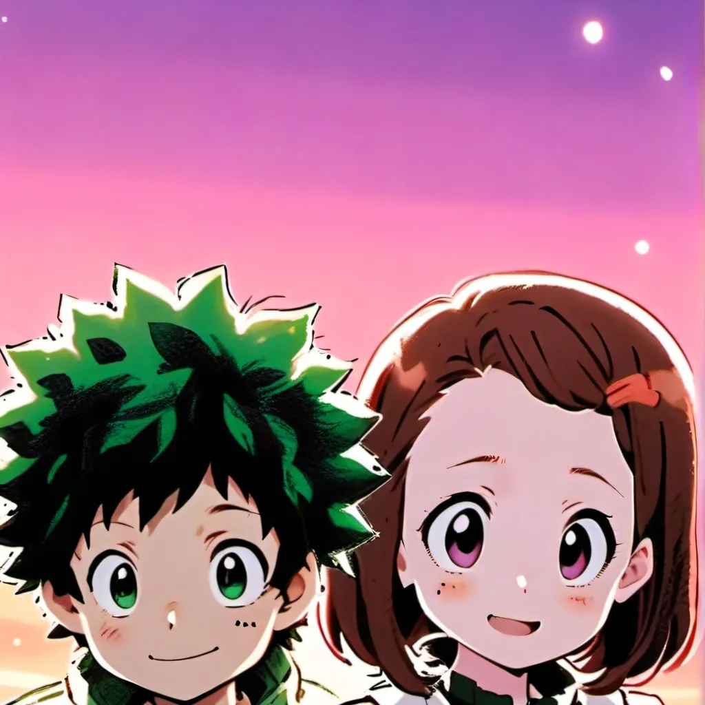 chat with ai character: deku e uraraka 