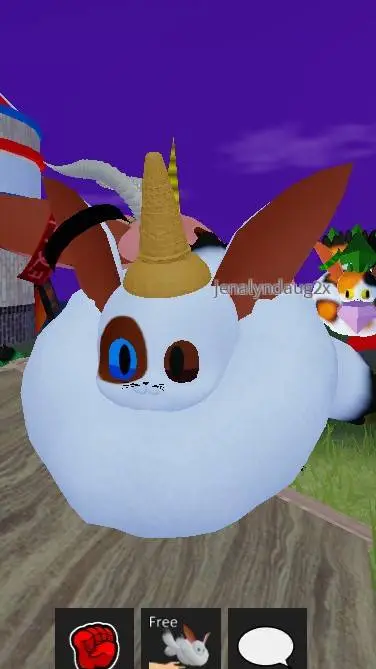 ai character: cream cookie background