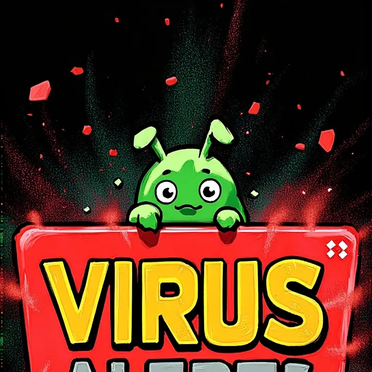 chat with ai character: virus alert