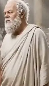 ai character: Socrates in 07 🏡 background
