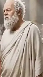 ai character: Socrates ragebait background