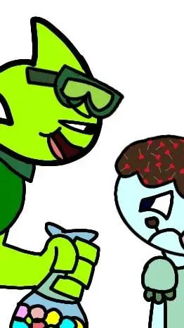 ai character: Kevin(Green boy) background