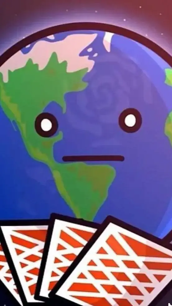 ai character: solarball earth background