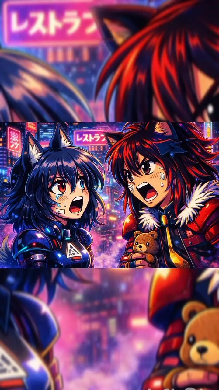 ai character: Afrah X shadow  background