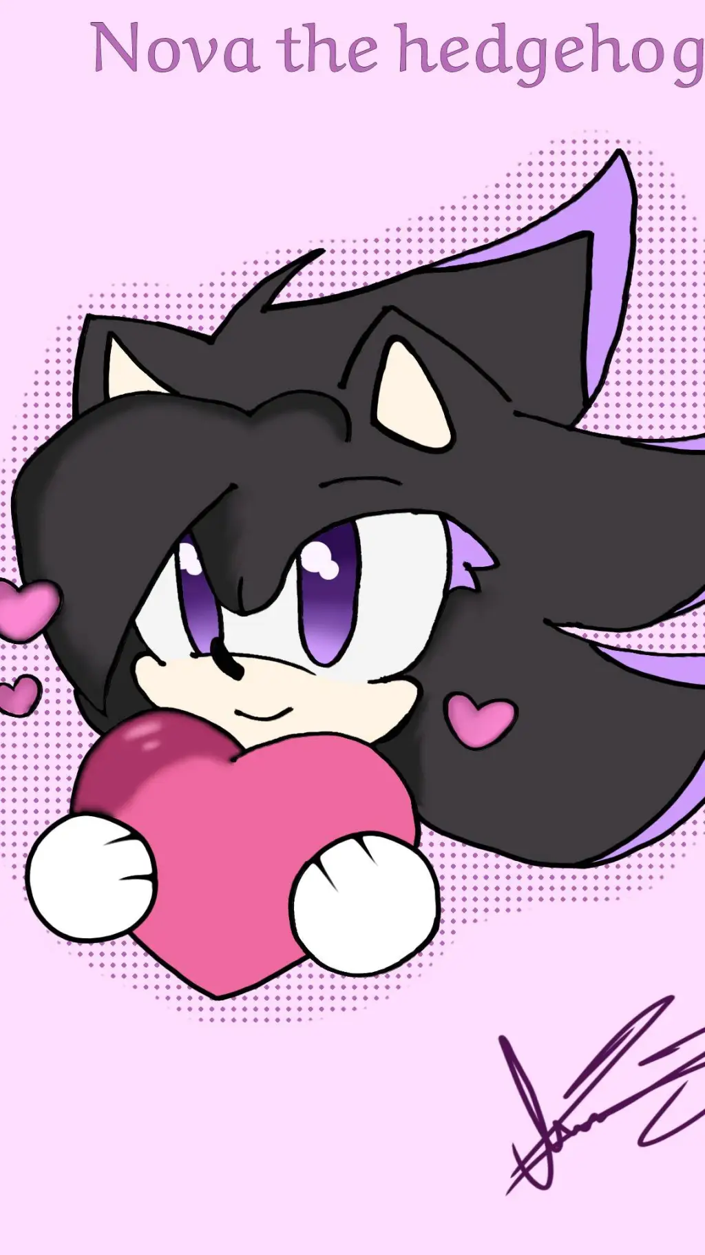 ai character: Nova the hedgehog2 background