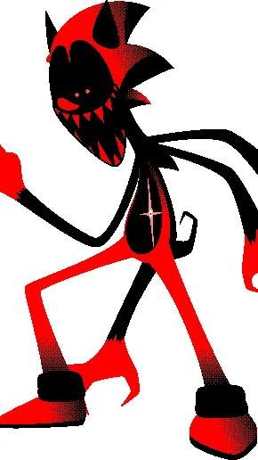 ai character: Fatal error sonic background