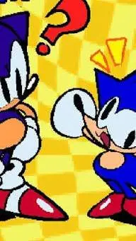 ai character: sonk y sonic  background